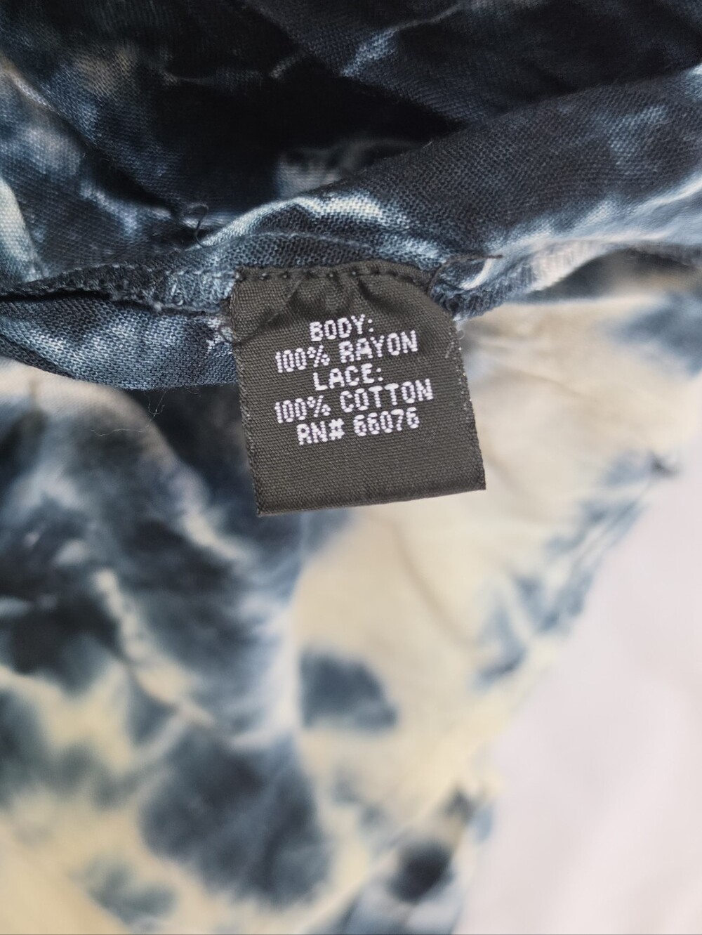 Raviya Navy & White Tie-Die Cover Up Dress - Picture 9 of 10